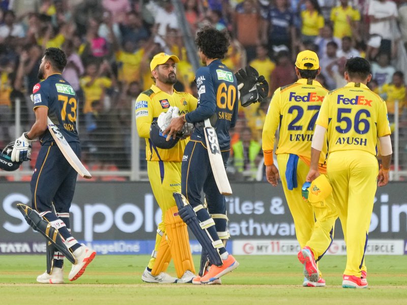 Bottom-placed Chennai Super Kings stun table-toppers Gujarat Titans with 83-run win, end season on a high in the Indian Premier League (IPL) 2025 at the Narendra Modi Stadium in Ahmedabad on Sunday. IANS photos