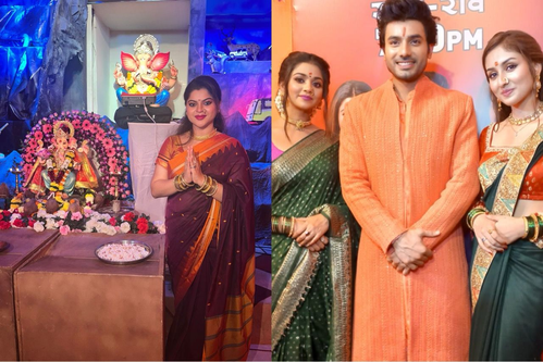 Ganeshotsav: Sneha Wagh and cast of ‘Parineetii’ visit Ganpati pandal