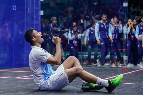 Abhay Singh-Velavan Senthilkumar, Rahul-Suraj advance to semifinals of the 3rd National Doubles Squash Championships at the Indian Squash Academy in Chennai on Thursday. Photo credit: SRFI