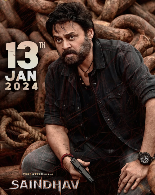 Venkatesh Daggubati rocks out a fiercely intense look in 'Saindhav' new poster