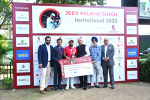 Sachin Baisoya's flawless final round of 67 helps him win title in Jeev Milkha Invitational golf tournament in Chandigarh on Sunday. Photo credit: PGTI