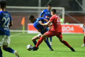 Inter Kashi fight back to win 2=1 against Churchill Brothers in a Round 5 match of I-League 2023-24 at Tilak Maidan, Vasco, Goa, on Friday. Photo credit: I-League