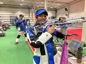 Elavenil wins women's 10m Air Rifle gold; Haryana wins overall crown in 66th National Shooting Championship Competitions (NSCC) for Rifle events in New Delhi on Saturday. Photo credit: NRAI