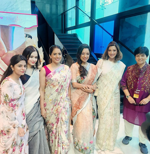 Rupali Ganguly, saree walkathon