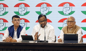 Chidambaram, press conference