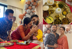 Vatsal Sheth, Ishita Dutta share heartwarming photos of their son Vaayu's annaprashan ceremony