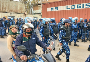 टिकरी बॉर्डर का नजारा