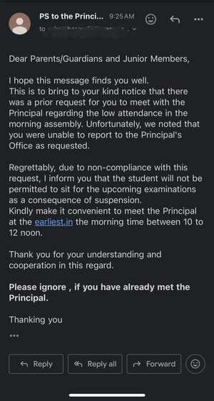 St. Stephen's students may be debarred from exam for not attending morning assembly