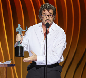 Pedro Pascal says ‘I’m a little drunk’ during SAG awards acceptance speech