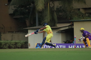 Manish Pandey blazes to century; Bhuvi, Chakravarthy, Chahal cast a spell in 18th DY Patil T20 Cup in Navi Mumbai on Tuesday. 