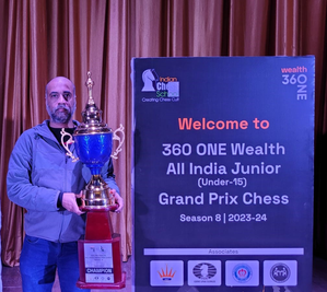 Vikramaditya Kulkarni bests Guru Prakash to emerge champion in All-India Grand Prix Chess Series in the Rs 2.50 lakh prize money All-India Grand Prix Chess Series in Mumbai on Monday.