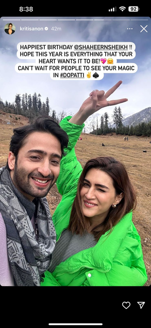 Kriti, Shaheer Sheikh  