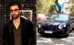 Ranbir Kapoor turns head as he drives his swanky new Bentley; fans say 'new car for Raha'