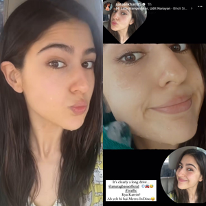 Sara Ali Khan beats traffic with ice facial as she heads for 'Metro...In Dino' shoot