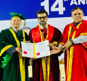 Ram Charan receives honorary doctorate from university in Chennai 