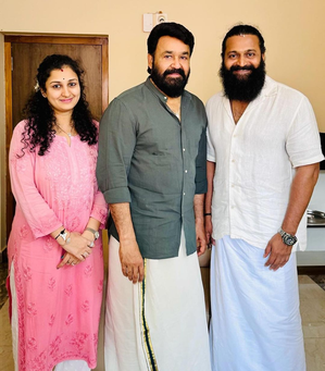 Rishab Shetty shares pictures from his meet-up with Mohanlal