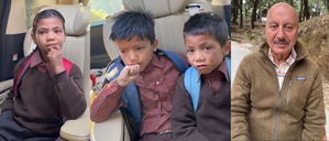 Anupam Kher drives Lansdowne kids to school: ‘This innocence is rarely seen in children of big cities’