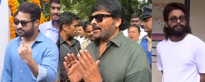Chiranjeevi, Jr NTR, Allu Arjun cast votes in Hyderabad