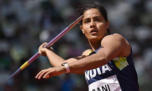 Annu Rani wins javelin throw gold, fails to qualify for Paris in 63rd National Inter-State Senior Athletics Championships 2024, Panchkula, Haryana on Friday. Photo credit: AFI