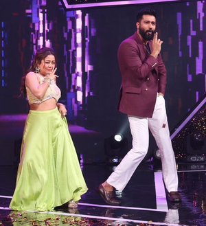Vicky Kaushal, Neha Kakkar dance to 'Tauba Tauba' from 'Bad Newz' on set of 'Superstar Singer 3'