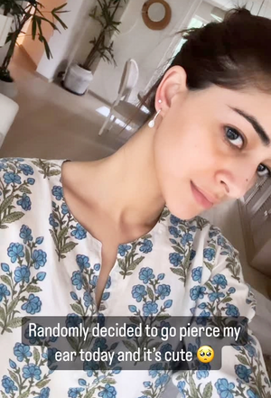 Ananya Panday decides to randomly pierce her ear, shares a glimpse