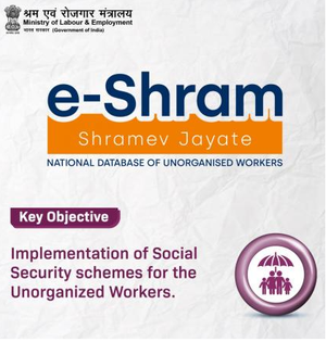 Over 30.43 cr unorganised workers now registered on eShram portal