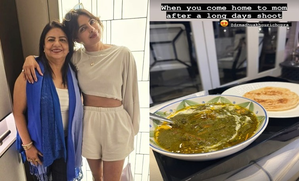 Priyanka Chopra back home after long outdoor shoot, relishes meal cooked by her mom