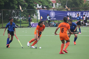 Madhya Pradesh, Chhattisgarh, Rajasthan win matches on the fourth day of the 2nd Hockey India Sub-junior Men & Women West Zone Championship 2024 in Surat on Friday. Photo credit: Hockey India