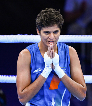 Boxer Jaismine Lamboria defeated by Philippine’s Nesty Petecio in Round of 32 match in Paris Olympics on Tuesday. 
