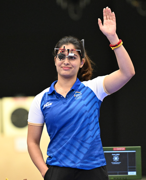 Manu Bhaker to be India's flag bearer at closing ceremony at the Paris Olympic Games on August 11. IANS Photo  
