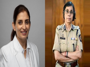 Maharashtra Chief Secretary Sujata Saunik (left) and Maharashtra DGP Rashmi Shukla (right)