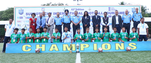 Meghalaya's Nongiri Presbyterian Secondary School claims sub-junior title with dominant win over Major Dhyanchand Sports College, Uttar Pradesh in the Sub-Junior Boys final at the Army Service Corps Centre in Bengaluru on Wednesday. 