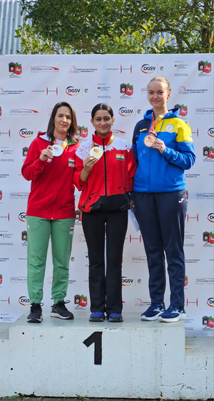 Mahit Sandhu wins gold in 50m Rifle Prone; Abhinav Deshwal bags silver in Men's 25m Pistol in 2nd World Deaf Shooting Championship 2024 being held at Hanover, Germany. Photo credit: NRAI