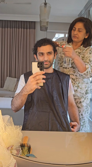 Archana Puran Singh turns hairstylist for her son, take a look