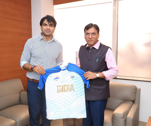 Two-time Olympic medallist Neeraj Chopra meets Sports Minister 