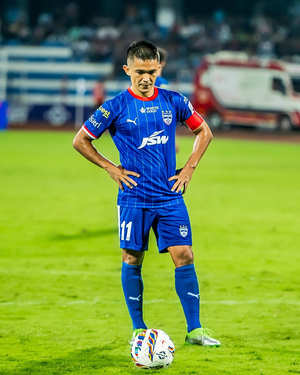 Sunil Chhetri becomes all-time top scorer in Indian Super League's history, with a goal for Bengaluru FC against Mohun Bagan Super Giant on Saturday.