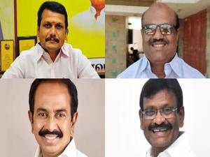 Clockwise from left: V. Senthil Balaji, Govi Chezhian, S.M. Nasar and R. Rajendran