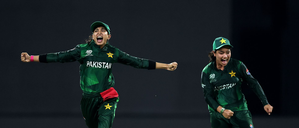 Pakistan stun Sri Lanka in opening day shocker in the second match of the day in the ICC Women's T20 World Cup 2024 at the Sharjah Cricket Stadium in Sharjah on Thursday. Photo credit: ICC