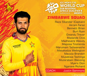Zimbabwe name two uncapped players in squad for Men’s T20 World Cup, Men’s T20 World Cup Africa Sub-Regional Qualifier B for Men’s T20 World Cup. Photo credit: Cricket Zimbabwe