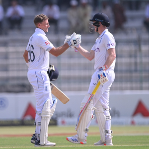 Record-breaking partnership between Harry Brook and Joe Root puts England in sight of big win over Pakistan on the fourth Test of the first Test in Multan on Thursday. Photo credit: England Cricket @ X