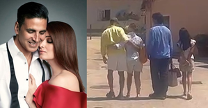 Akshay Kumar, Twinkle Khanna 'embarrass' their kids as they dance while walking 