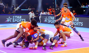 Defending champs Puneri Paltan romp to big win against Haryana Steelers in their opening match of the Pro Kabaddi League (PKL) Season 11 at the GMCB Indoor Stadium in Hyderabad on Saturday. 