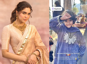 Sharvari shares an adorable video of a small Kashmiri fan grooving to 'Taras' song!