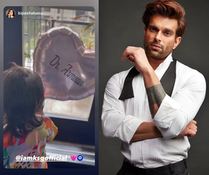 Karan Singh Grover’s little girl Devi cheers for daddy’s iconic show ‘Dill Mill Gayye’