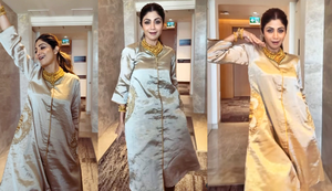 Shilpa Shetty goes ‘Taambdi Chaamdi’, hubby Raj Kundra asks, 'All okay?'