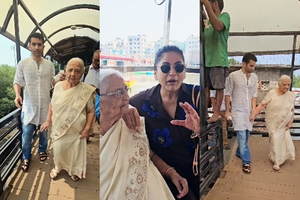 Archana Puran Singh takes her 94-year-old mother on a ferry ride