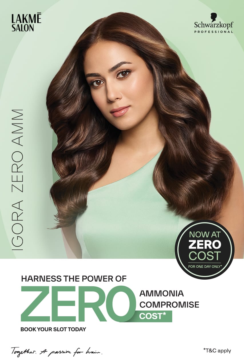 Schwarzkopf Professional partners with Lakmé Salon for zero-cost root touch-ups with IGORA Zero Amm Range