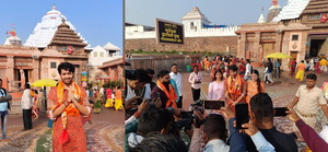 'Gadar' actor Utkarsh Sharma seeks blessings at Jagannath Temple	