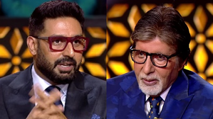 Abhishek to Amitabh: Whose shoes are those?