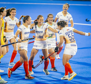 Deepika’s goal helps India beat China 1-0 to defend title; claim third title overall in Women's Asian Champions Trophy in Rajgir, Bihar, on Wednesday. Photo credit: Hockey India 